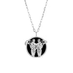 Gemini sign necklace in sterling silver