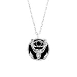 Pisces sign necklace in sterling silver