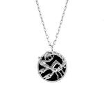 Scorpio sign necklace in sterling silver
