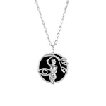 Virgo sign necklace in sterling silver