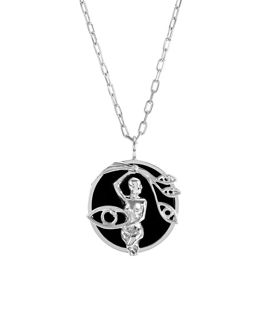 Virgo sign necklace in sterling silver