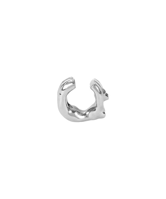 Paola Vilas earcuff featuring a female body in sterling silver