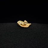 Paola Vilas pregnant woman ring in sterling silver with 18k gold plating