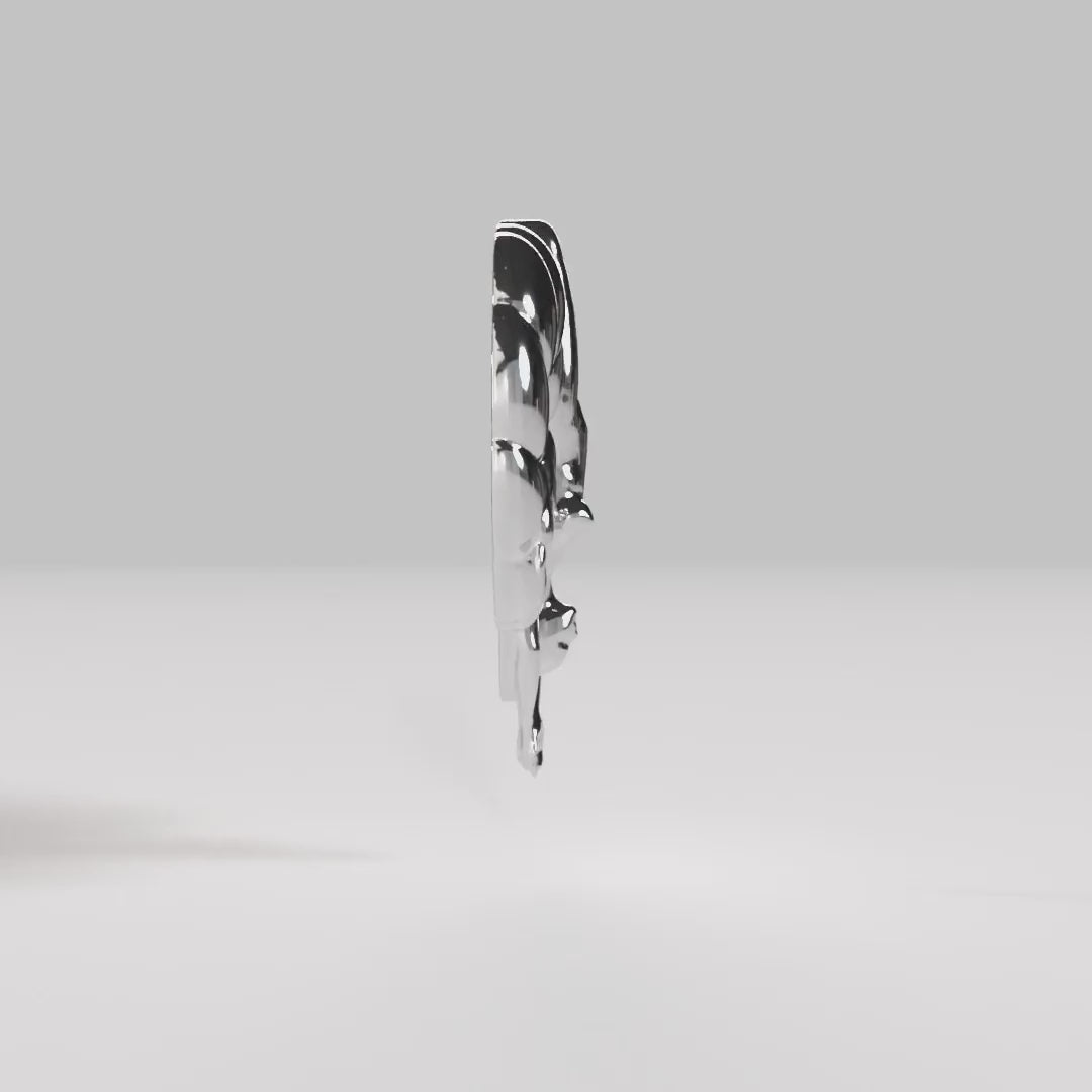 Video of Paola Vilas 3D sculpture of the Aries sign
