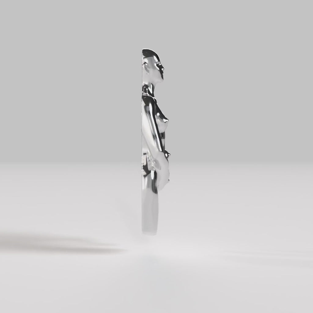 Video of Paola Vilas 3D sculpture of the Aquarius sign