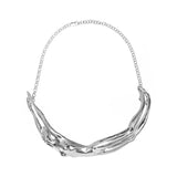 Paola Vilas choker featuring a female body in sterling silver