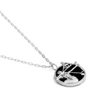 Paola Vilas zodiac necklace of Sagittarius in sterling silver