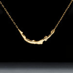 Paola Vilas necklace in sterling silver with 18k gold plating of a female body