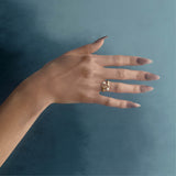 Nós Diamond Ring in 18k Gold
