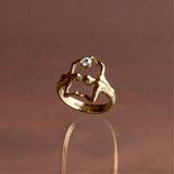 Sol Diamond Ring in 18k Gold
