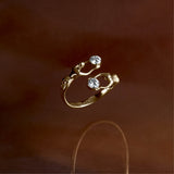 Nós Diamond Ring in 18k Gold