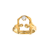 Sol Diamond Ring in 18k Gold