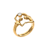 Sol Diamond Ring in 18k Gold